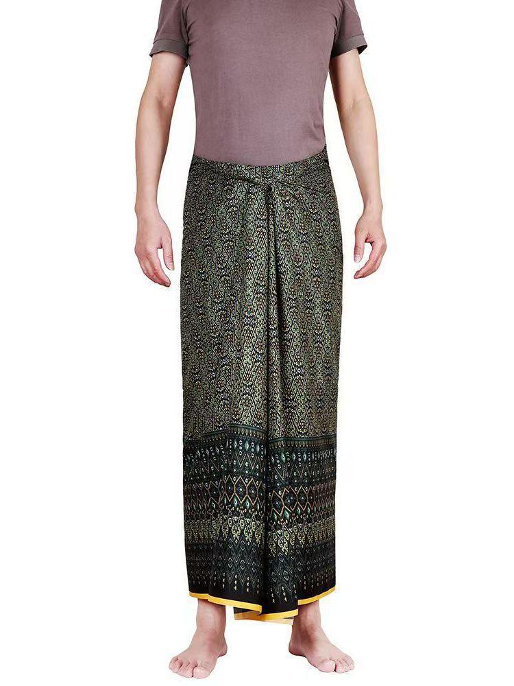 Sarong Men Wrap - Sarong unisexe Longyi Lungi Batik, jupe