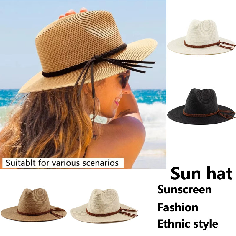 Chapeau de paille pour femmes  - Bucket Hat Straw avis et prix