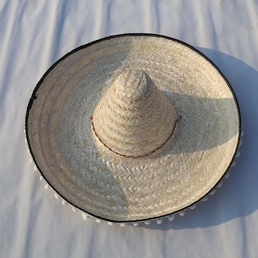 Chapeau mexicain à large bord  - Bucket Hat Straw avis et prix