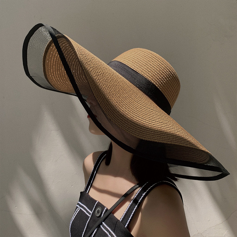 Femmes chapeau de soleil grand - Bucket Hat Straw avis et prix